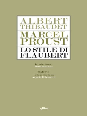 cover image of Lo stile di Flaubert